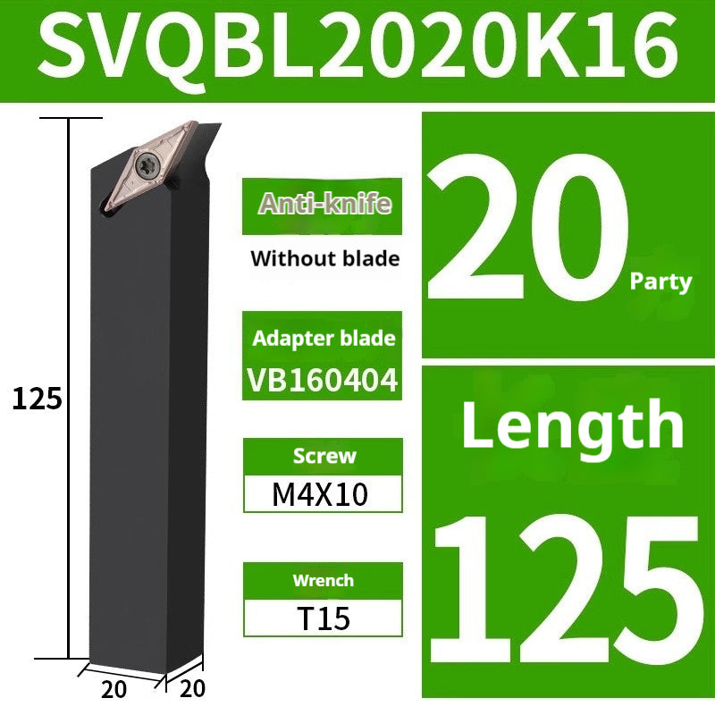 117.5 degree screw type cylindrical tool holder SVQBR/SVQBL1616H11/2020K16/2525M16 turning tool Shandong Denso Pricision Tools Co.,Ltd.